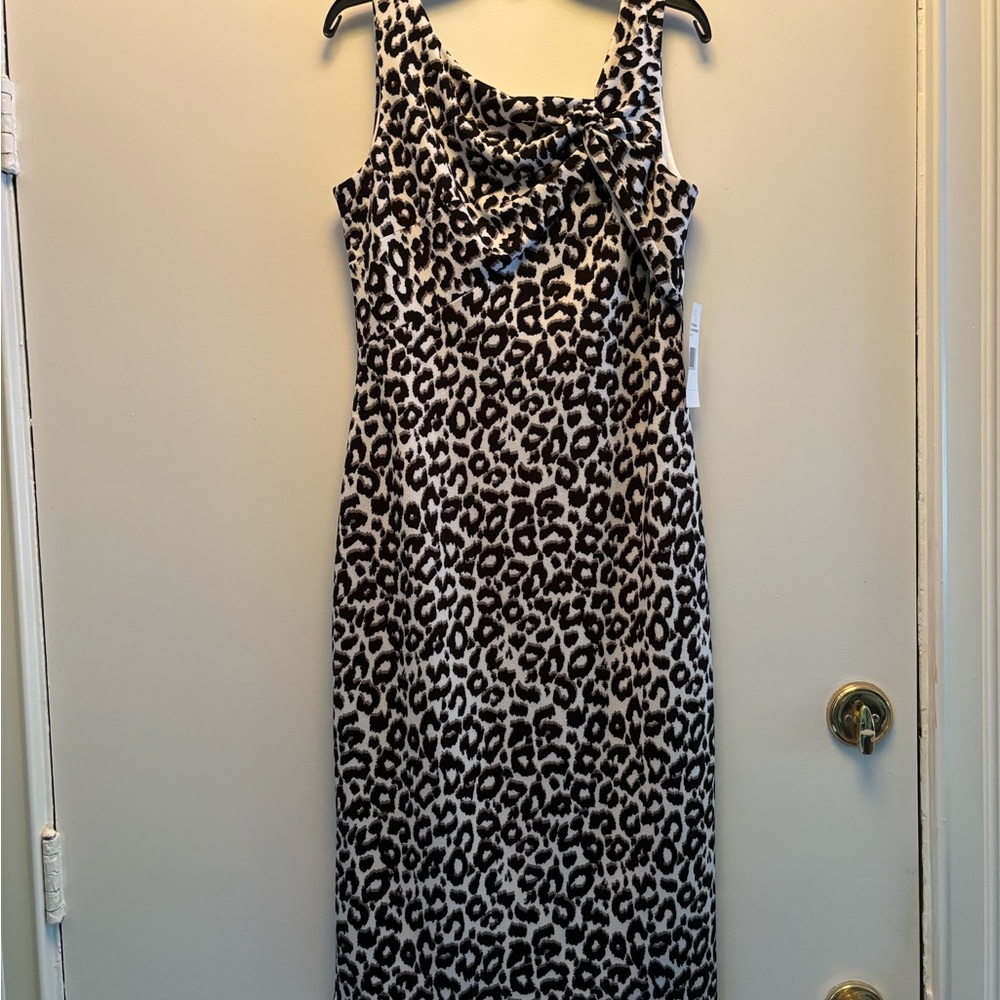 NWT Donna Ricco size 2 leopard dress.